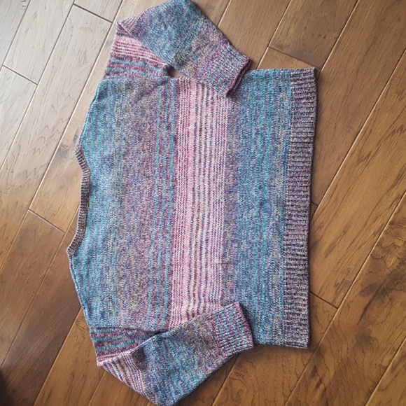 GAP 100% Cotton Women's Marl Knit Boat Neck Sweater Multicolour Size XL - Picture 9 of 15